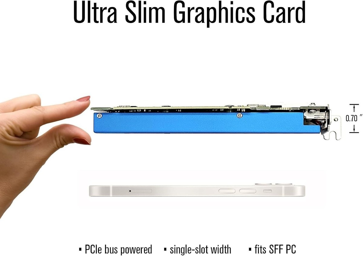 GTX 1060 6GB Dual HDMI Low Profile Graphics Card GDDR5 PCIe 3.0