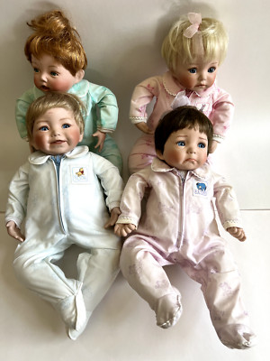 Ashton Drake, Disney by Dianna Effner ~ Porcelain Baby Dolls, COLLECTION OF 4