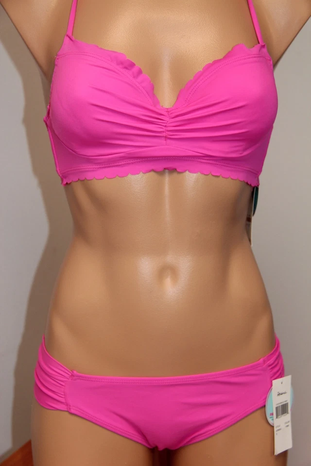 NWT Raisins Swimsuit Bikini 2pc set Sz S La Paz Cocoa Beach Pink  - Image 2 of 4