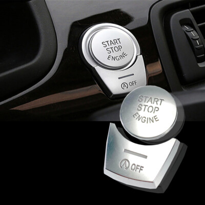 Interior Engine Auto Start Stop Button Cover Silver Fits 11-16 F10 535i 550i M5