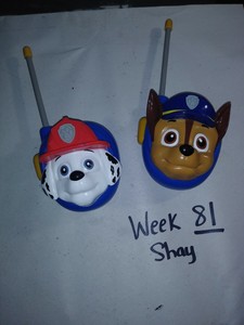 paw patrol chase & marshall walkie talkies