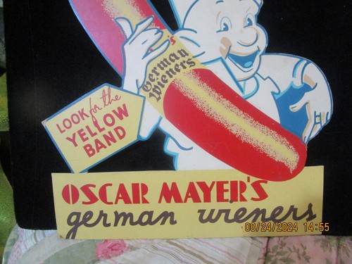 OSCAR MAYER`S WEINERS Advertising Stand-Up Counter Display CHICAGO North Side - Picture 3 of 11
