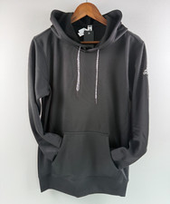 Adidas Adult Unisex Long Sweatshirt Fleece Hoodies w/ Pockets Black Size S NWT