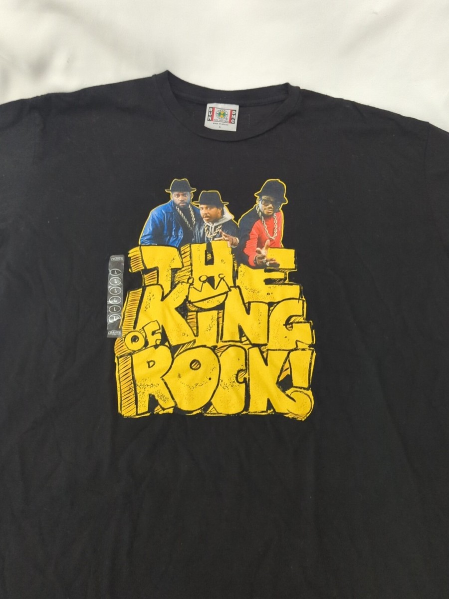 RUN DMC KING OF ROCK Tシャツ XL Run DMC King Of Rock Oversized Tee Dress Vintage White