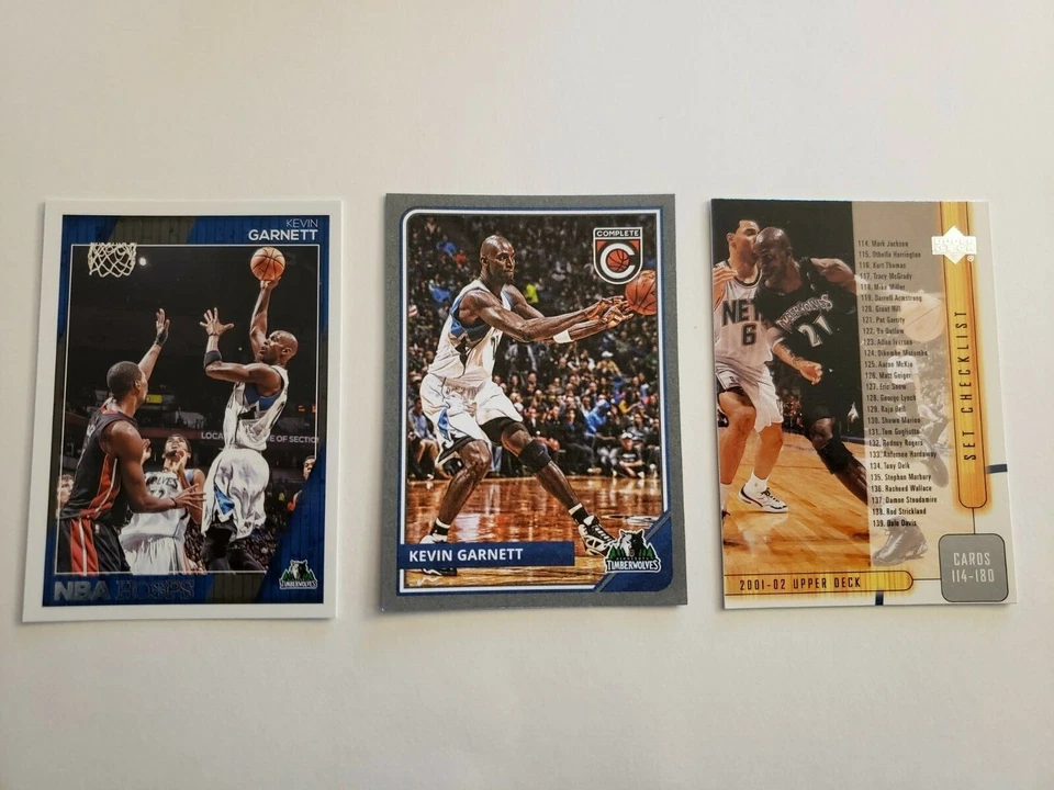 Kevin Garnett (3) Basketball Card Lot NBA Hoops Upper Deck Complete Platinum - Photo 1/1