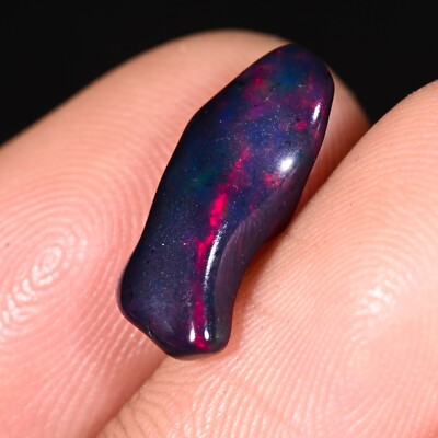 Äthiopische Schwarz Opal Nuggets Welo Poliert Grobem Natürlicher Edelstein 1.70