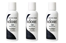 BL Adore Semi-Permanent Haircolor #130 Blue Black 4oz X 3 Counts