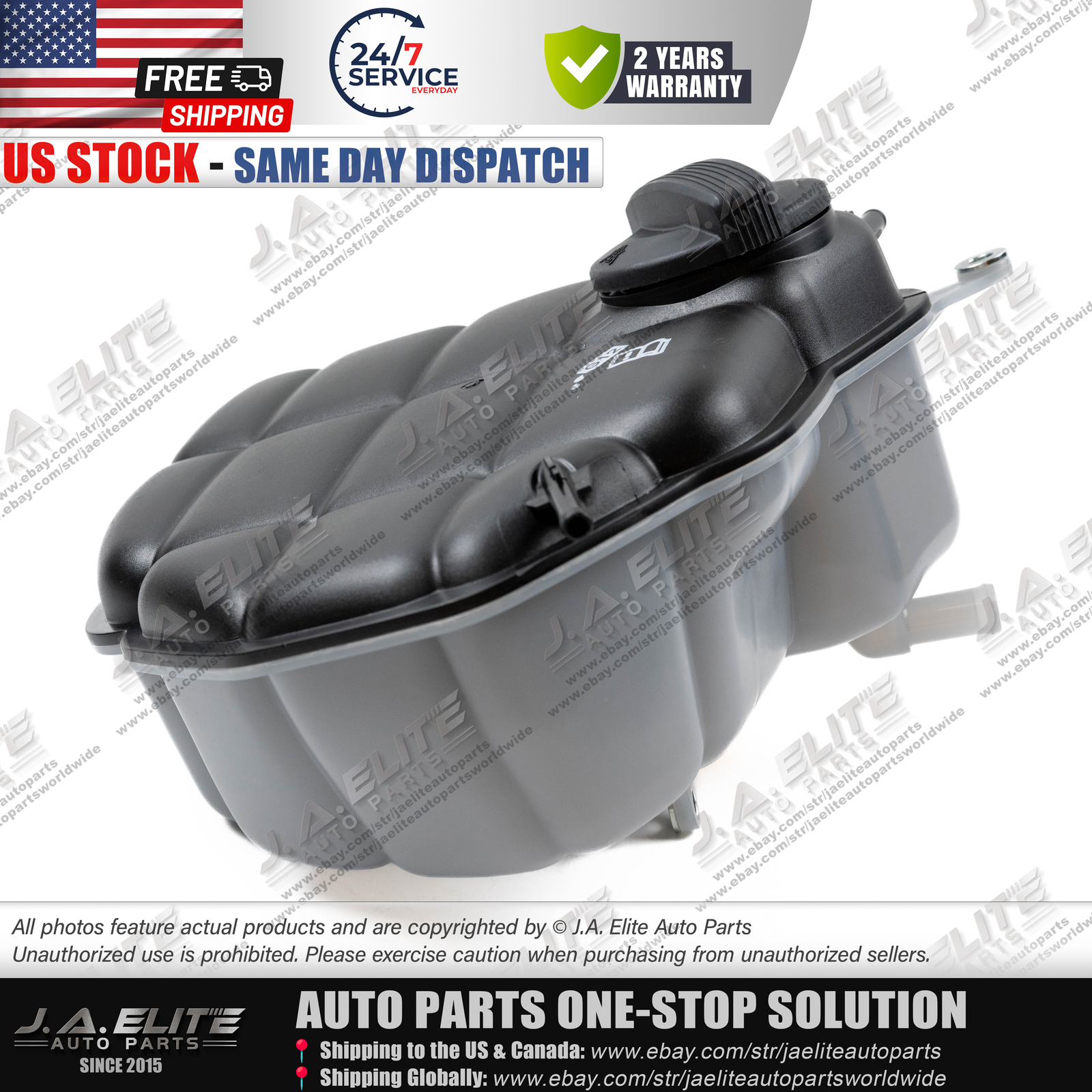 Radiator Coolant Expansion Tank fits Bentley Flying Spur Continental 3W0121403F