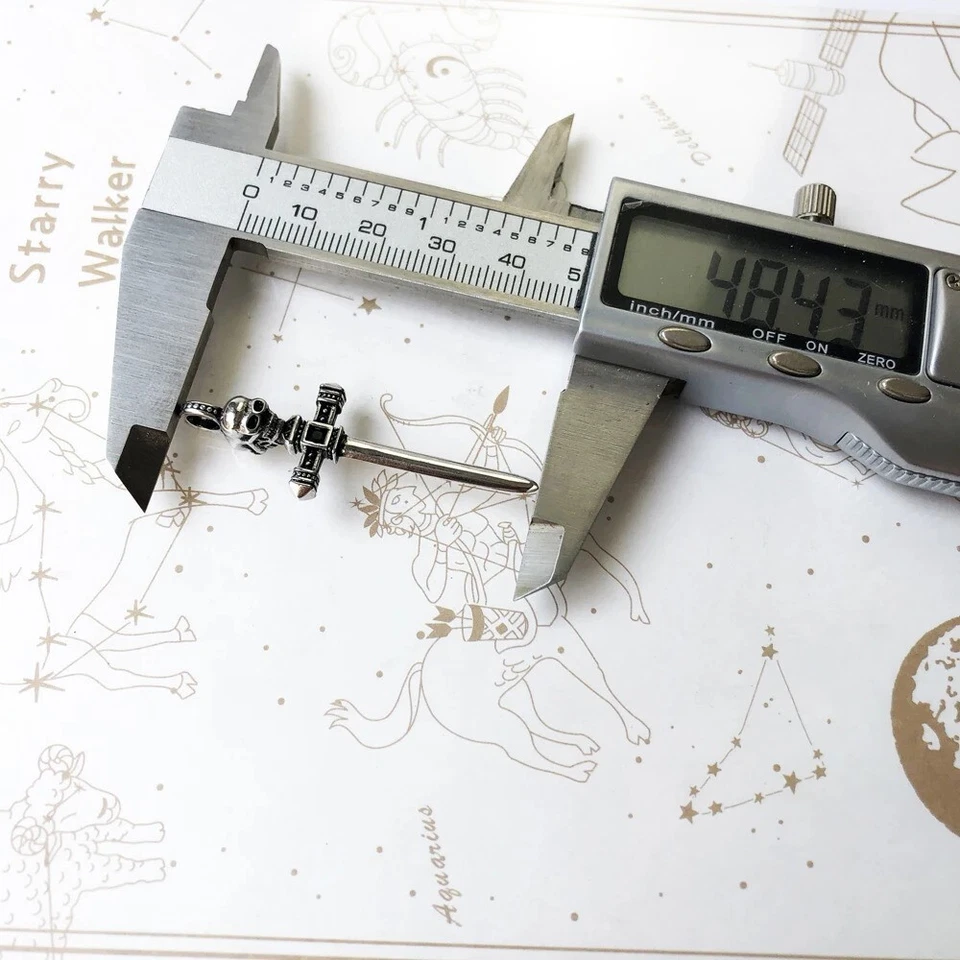 Colgante espada daga antigua vintage realeza plata de ley 925 Foto 3 de 4