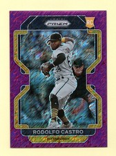 2022 Panini Prizm FOTL PURPLE SHIMMER Rodolfo Castro #/7 SP RC - #64 - PIRATES