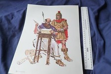 Vintage 50s Standard publishing Religios sociology  PAUL WRITES IN ROME  print.