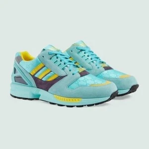 Size 7.5 GUCCI x adidas Vol.2 Sneaker [ZX8000] Blue Low Top 2023 NEW with Box