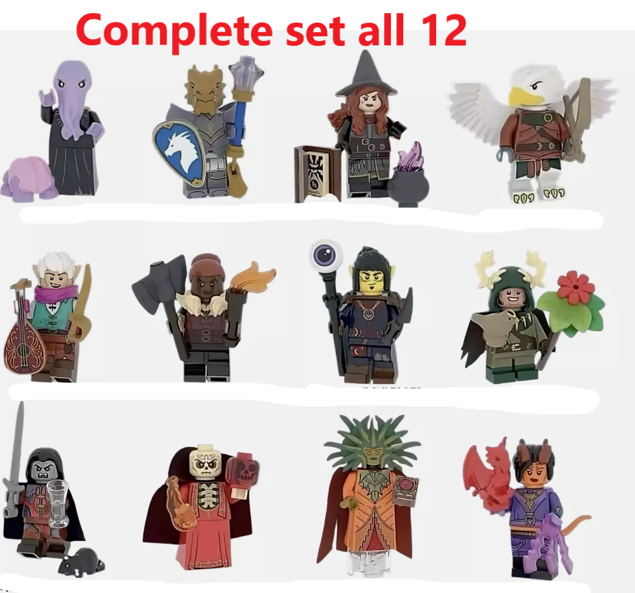 유 様 LEGO 71047 Dungeons and Dragons Minifigures - Complete Set of 12
