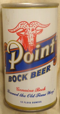 Point Bock Beer Can - Pull Tab - 12 Ounce - Stevens Point, WI @1976