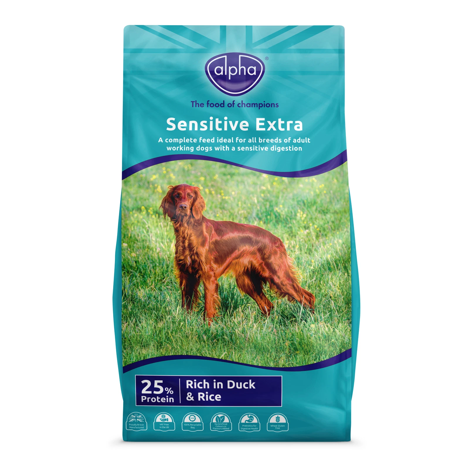 Alpha Sensitive Extra with Duck and Rice Dry Dog Food - 15kg