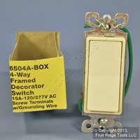 Eagle Commercial Grade Almond 4-way Decorator Rocker Wall Light Switch 15a 6504a Eagle Commercial Grade Almond 4-way Decorator Rocker Wall Light Switch 15a 6504a