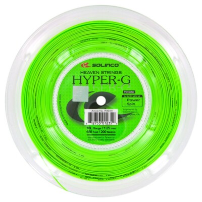 Solinco HYPER-G 16L 1.25mm (green) 656ft 200m Tennis String Reel