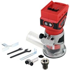 18V Cordless 1/4" Hand Palm Router Trimmer Woodworking Laminate Wood Laminator