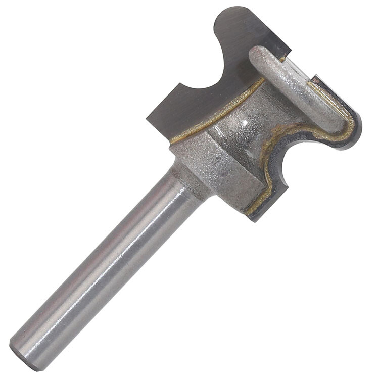 1/2" Shank End Milling Cutter Bit - 1-1/4" Cutting Diameter For Woodworking Grooving & Slotting (Random Blue Or Black)