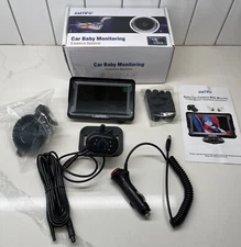 AMTIFO Car Baby Monitoring System - HD Display, Night Vision,Water Resistant NEW