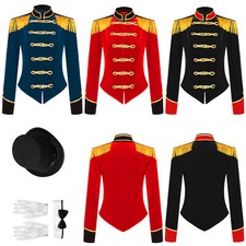 Women's Circus Ringmaster Costume Outfits Tassel Jacket Cosplay Vintage Jacket
