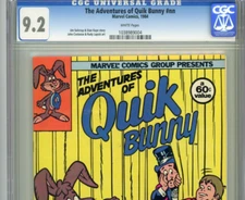 THE ADVENTURES OF QUIK BUNNY nn CGC 9.2 NM+ Marvel Comics SPIDER-MAN Promo HTF
