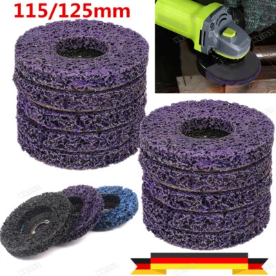 2/10x Rostio CSD Scheibe CBS Grob-Reinigungsscheibe Winkelschleifer 125/115mm DE - Bild 1 von 4