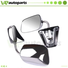 Pair Fits 1973-86 Chevy Blazer GMC C/K Suburban Pickup Truck Side Manual Mirrors
