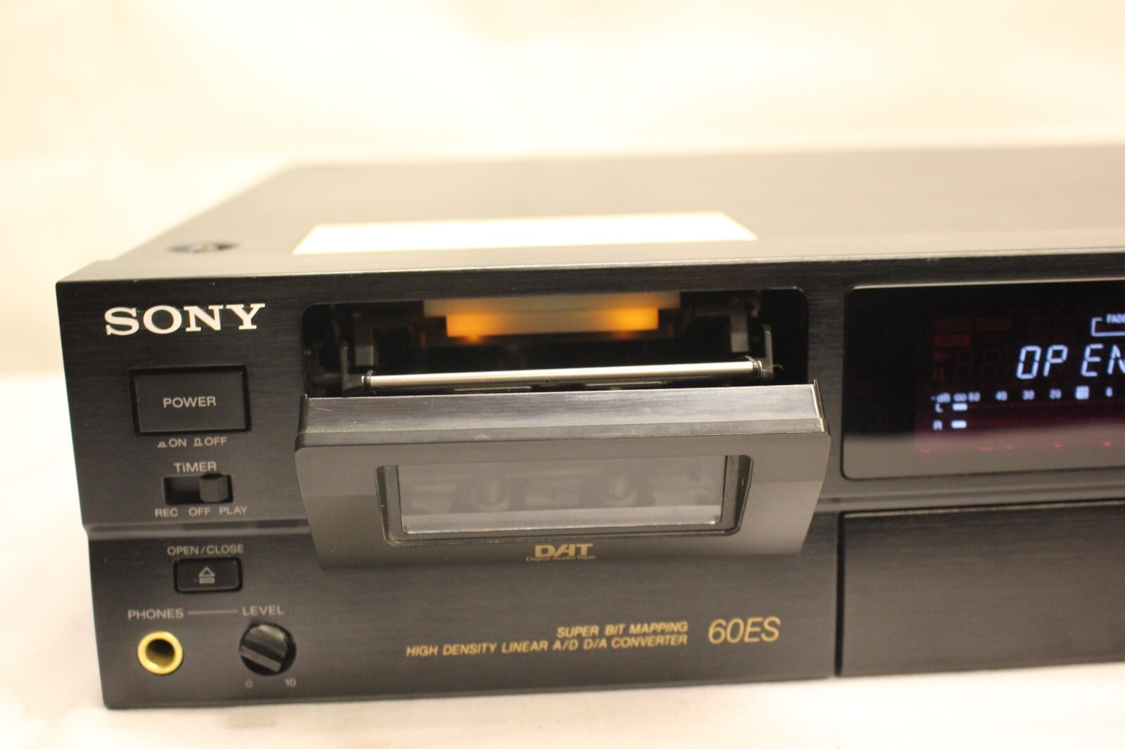 SONY DTC60ES DIGITAL AUDIO TAPE DECK DAT RECORDER HIGHEND NO REMOTE