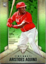  2020 Panini Titanium Green #10 Aristides Aquino RC