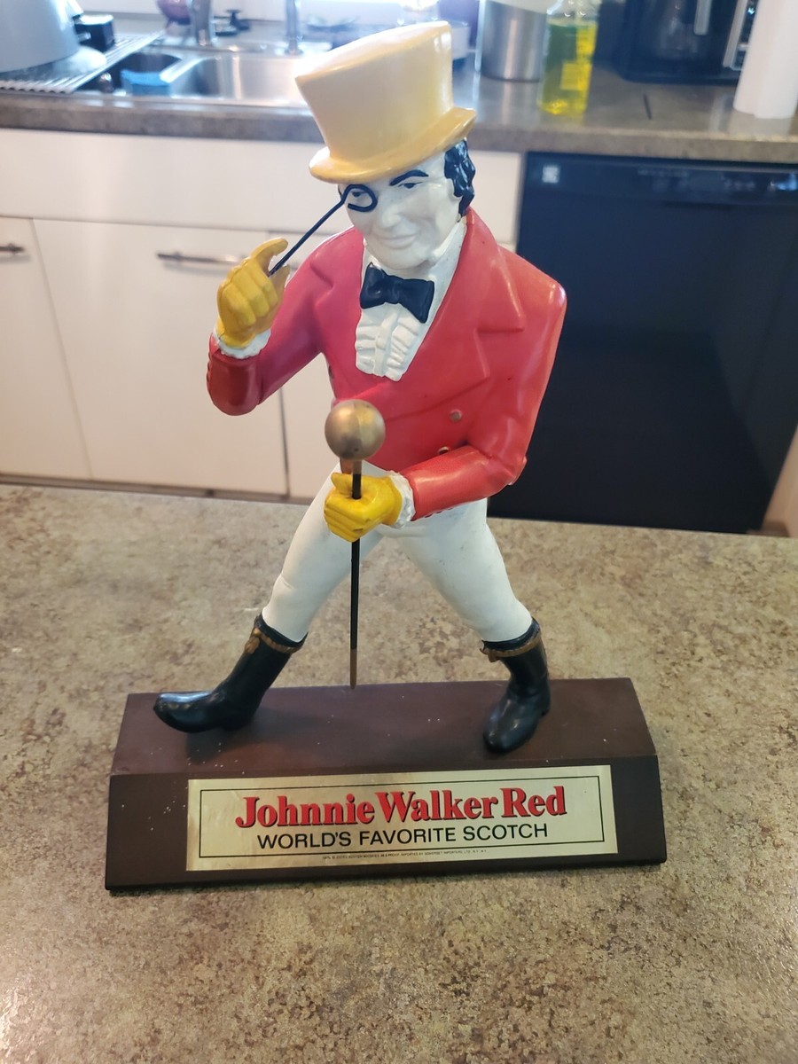 Vintage Johnnie Walker Red Scotch Walking Man Liquor Bar