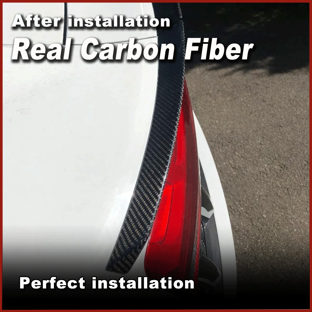 Fit For Audi R8 Coupe 2016-2022 Real Carbon Fiber Rear Trunk Lip Spoiler Wing