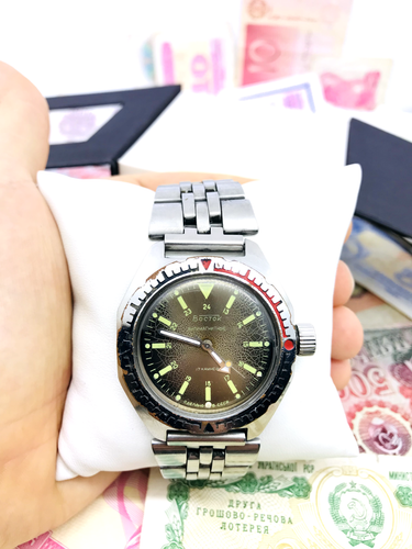 🤿 Cecchino originale raro Vostok Amphibia 2409 Vostok URSS anfibio sovietico 🛠 - Foto 12 di 15