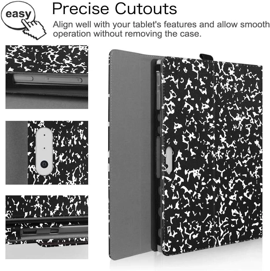 Keyboard Case for Microsoft Surface Pro 7+/7/6/5/4/3 Portfolio Business Cover - Image 4 of 4