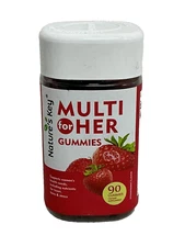 Nature's Key Multi multivitamin for Her Gummies (Strawberry) 90 gummies ex 12/25