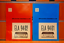 "AUSO TELECOM. SIEMENS" Depliant-Listino Amplificatore Stereofonico ELA 94/01-02