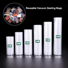 Reusable Kitchen Food Storage Vacuum Sealer Bags Rolls Fresh-keeping Saver