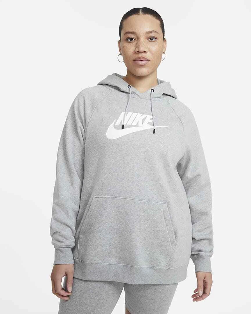 Nike Sportswear Women Essential Pullover Fleece Plus Size 2X Hoodie DH3041 063