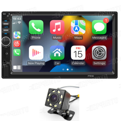 7in Radio Car MP5 Player Stereo For Apple Carplay Android Auto Bluetooth FM USB
