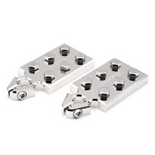 Pair 6 Spot SAE Top Post Flat Lug Style Battery Terminal 6 Spot Top Post