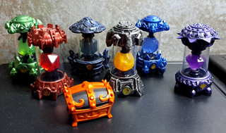 Skylanders Imaginators 7 teilig : 6 Creation Crystal 1 M. Chest Zurückgesetzt