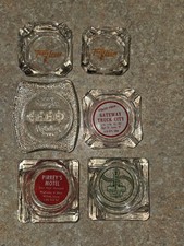 Lotto 6 Posacenere Pubblicitari Vintage