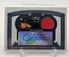2005 Bowman Sterling - Jed Lowrie #BS-JL (AU, MEM, RC)