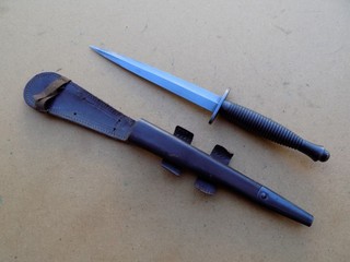 WWII F S Fairbairn Sykes Fighting Knife Dagger 3rd Pattern #2 on Handle