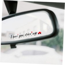 3pcs I Love You Drive Safe Mirror Sticker, Funny Drive Safe Rear View Mirror