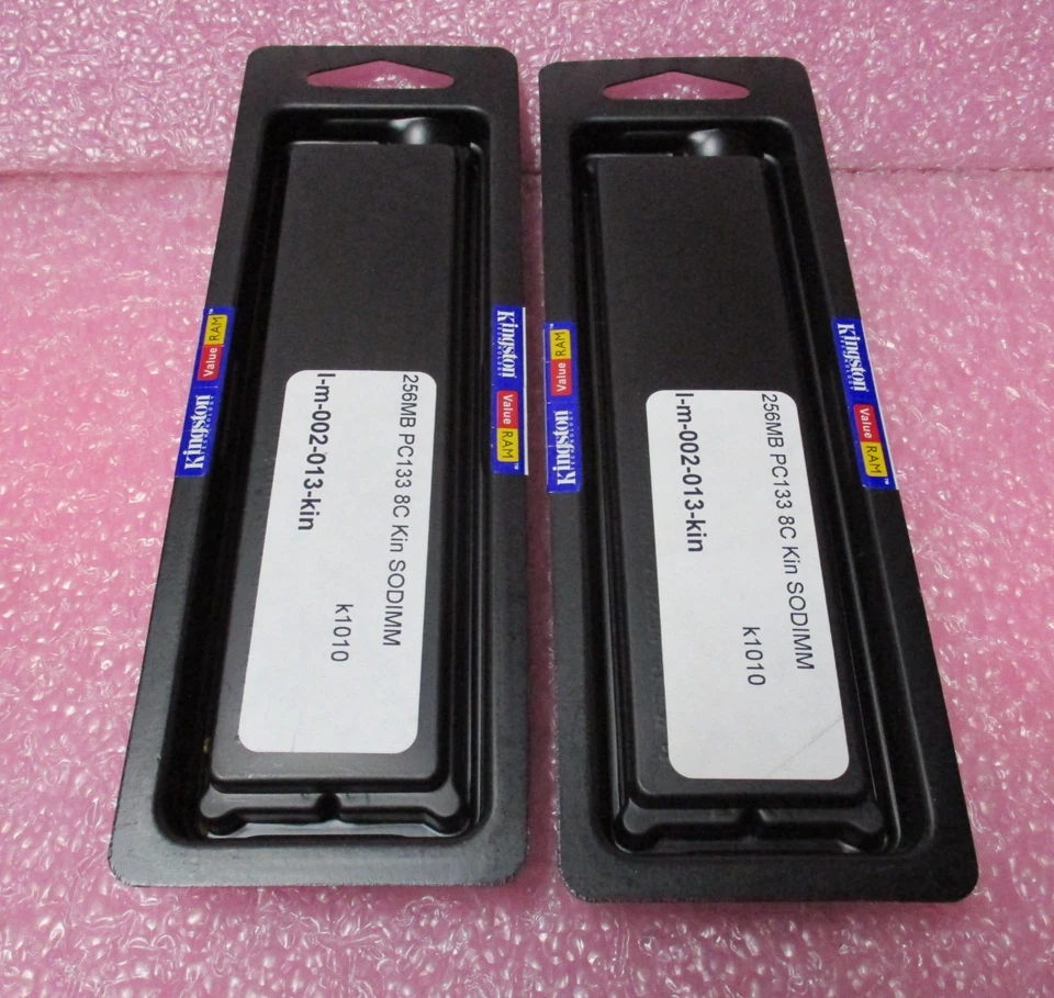 New Sealed KINGSTON 512(2x256MB) PC133 SODIMM CL3 Memory KVR133X64SC3/256 - Image 2 of 2