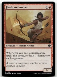 Firebrand Archer #196 Foundations Magic: The Gathering Common