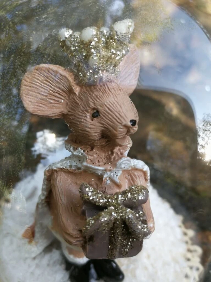 Pallina per albero di Natale re topo Flavio palla di Natale palla di vetro in... - Immagine 2 di 4