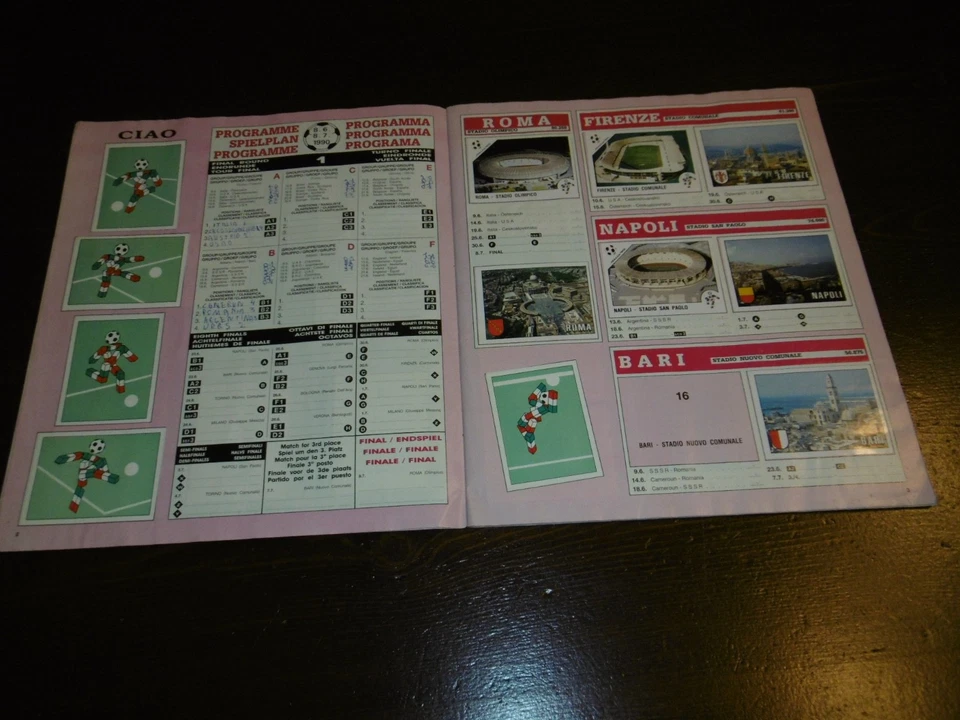 ALBUM FIGURINE PANINI CALCIATORI MONDIALI ITALIA '90 MANCANTI 2 PAGINE E 72 FIGU - Immagine 4 di 4