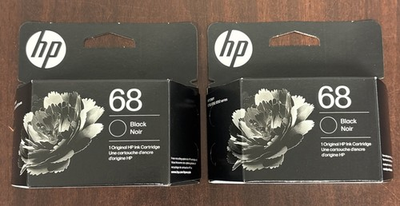 #ad 2 Pack HP 68 Black Ink Cartridge 7FP21TN EXP 11 26 $39.33